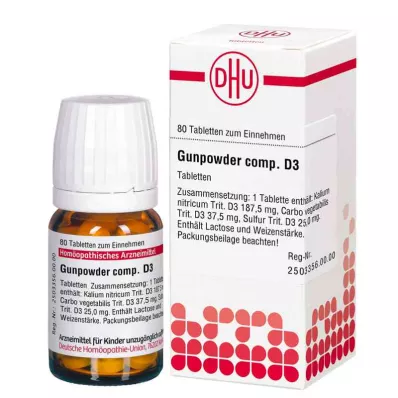 GUNPOWDER comp.D 3 comprimés, 80 pc