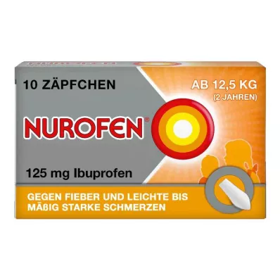 NUROFEN Suppositoire Junior 125 mg, 10 pièces