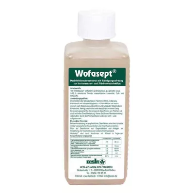 WOFASEPT Désinfectant pour instruments et surfaces, 250 ml