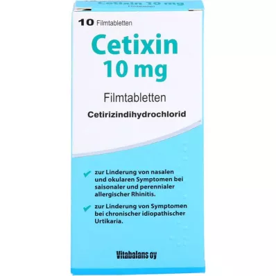 CETIXIN 10 mg Comprimés pelliculés, 10 pc