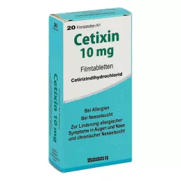 CETIXIN 10 mg Comprimés pelliculés, 20 pces