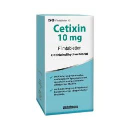 CETIXIN 10 mg Comprimés pelliculés, 50 pc