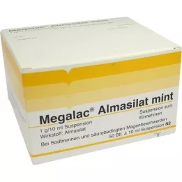 MEGALAC Suspension dalmasilate à la menthe, 50X10 ml