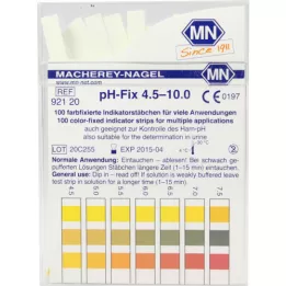 PH-FIX Bandelettes indicatrices de pH 4,5-10, 100 pces