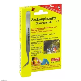 ZECKENPINZETTE Acier chirurgical, 1 pc
