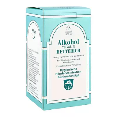 Alcool 70% v/v Hetterich (500 ml) Alcool 70% v/v Hetterich (500 ml)