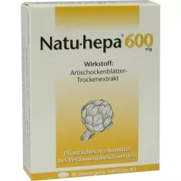 NATU HEPA 600 mg Comprimés enrobés, 20 pièces