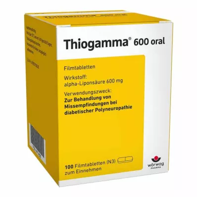 THIOGAMMA 600 oral Comprimés pelliculés, 100 pc THIOGAMMA 600 oral Comprimés pelliculés, 100 pc