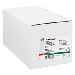 MOLLELAST Bandes 8 cmx4 m stériles en emballage individuel, 20 pces