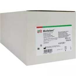 MOLLELAST Bandes 10 cmx4 m stériles en emballage individuel, 20 pces