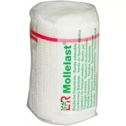 MOLLELAST Bandes 6 cmx4 m blanc, 1 pc