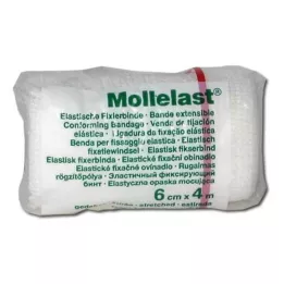 MOLLELAST Bandes 6 cmx4 m blanc, 1 pc