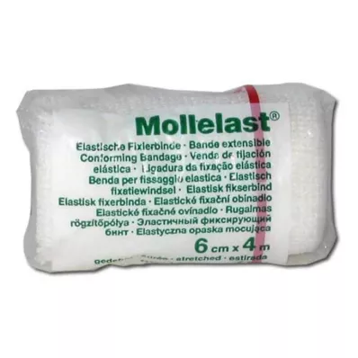 MOLLELAST Bandes 6 cmx4 m blanc, 1 pc