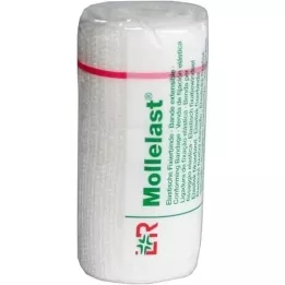 MOLLELAST Bandes 8 cmx4 m blanc, 1 pc