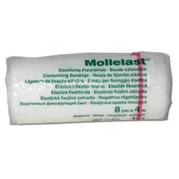 MOLLELAST Bandes 8 cmx4 m blanc, 1 pc
