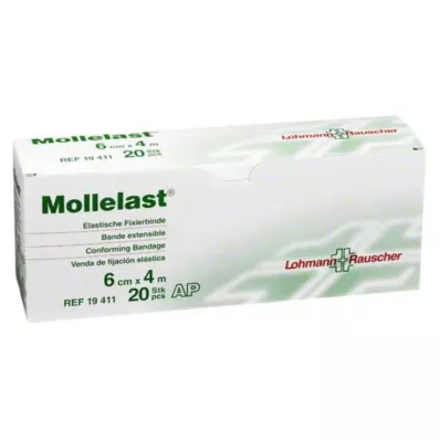 Mollelast 6cmx4m blanc, 20 pc Mollelast 6cmx4m blanc, 20 pc