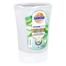SAGROTAN Recharge de savon pour les mains No-Touch à laloe vera, 250 ml
