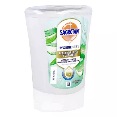 SAGROTAN Recharge de savon pour les mains No-Touch à laloe vera, 250 ml