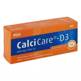CALCICARE Comprimés à mâcher D3, 50 pc