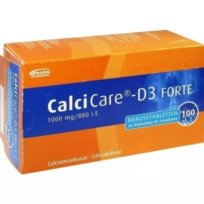 CALCICARE D3 forte comprimés effervescents, 100 pc