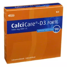 CALCICARE D3 forte comprimés effervescents, 100 pc