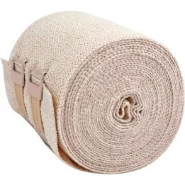 KOMPRESSIONS BINDE 8cmx5m avec traction courte, peau, 10 pces