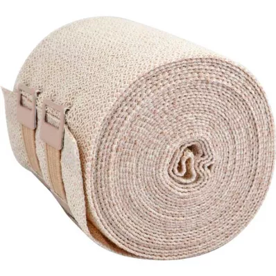KOMPRESSIONS BINDE 8cmx5m avec traction courte, peau, 10 pces