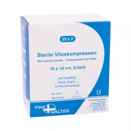 VLIESKOMPRESSEN 10x10 cm stérile 6 fois, 25X2 pces
