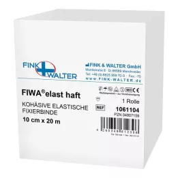 FIXIERBINDE Cohésif élastique 10 cmx20 m blanc, 1 pc