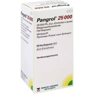 PANGROL 25.000 gélules gastro-résistantes, 50 gélules