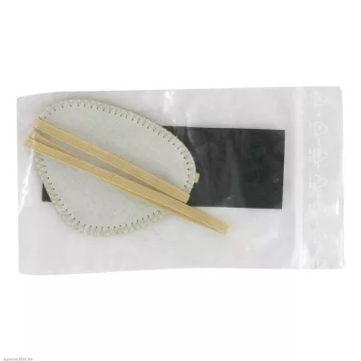 Cache-œil avec élastique, couleur sable, 1 pièce
