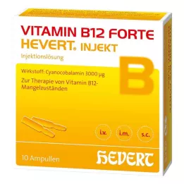 VITAMIN B12 HEVERT forte ampoules injectables, 10X2 ml