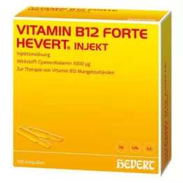 VITAMIN B12 HEVERT forte ampoules injectables, 100X2 ml