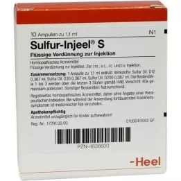 SULFUR INJEEL Ampoules S, 10 pces