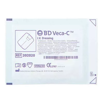 BD VECA-C Pansement de fixation de cathéter 6x7,5 cm avec fenêtre, 1 pc