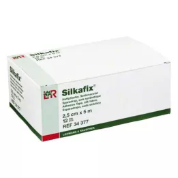 SILKAFIX Pansement adhésif 2,5 cmx5 m, 12 pces