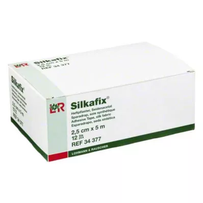SILKAFIX Pansement adhésif 2,5 cmx5 m, 12 pces