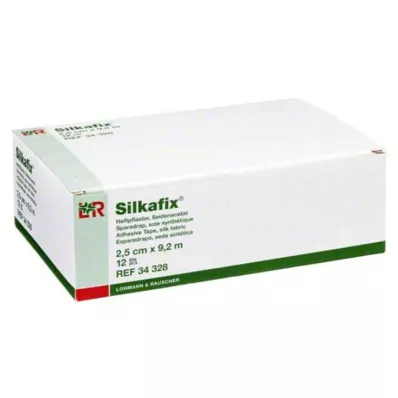 SILKAFIX Pansement adhésif 2,5 cmx9,2 m, 12 pièces