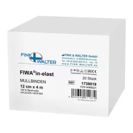 MULLBINDEN 12 cmx4 m 100% coton, 20 pces