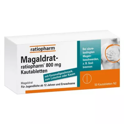 Magaldrat-ratiopharm® 800 mg comprimés à croquer, 50 pc