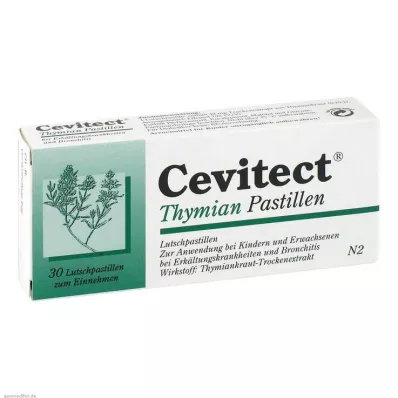 Pastilles de thym Cevitect, 30 pc Pastilles de thym Cevitect, 30 pc