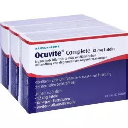 OCUVITE Gélules de lutéine Complete 12 mg, 180 gélules