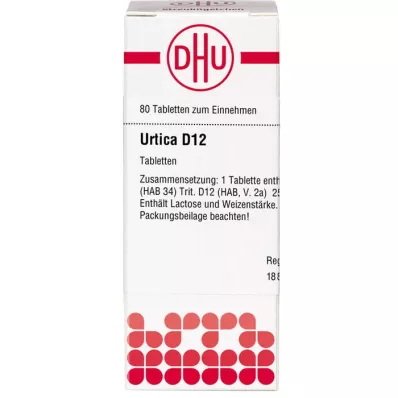 URTICA D 12 comprimés, 80 pc