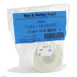 TAPE-Pansement 3,8 cmx10 m blanc, 1 pc
