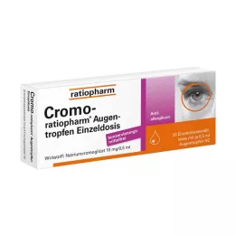 CROMO-RATIOPHARM Gouttes ophtalmiques monodose, 20X0.5 ml