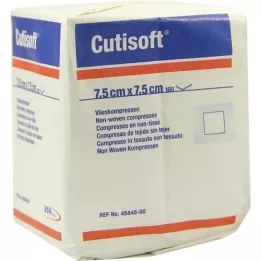 CUTISOFT Compresses non tissées 7,5x7,5 cm non stériles, 100 pces