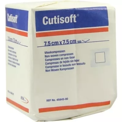 CUTISOFT Compresses non tissées 7,5x7,5 cm non stériles, 100 pces