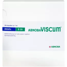 ABNOBAVISCUM Abietis D 20 ampoules, 48 pièces