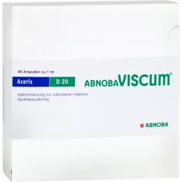 ABNOBAVISCUM Aceris D 20 ampoules, 48 pièces