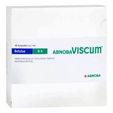 ABNOBAVISCUM Ampoules de Betulae D 6, 48 pièces